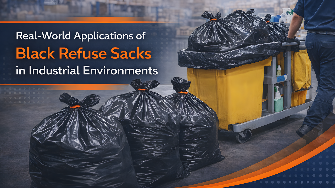 Real-World Applications of Black Refuse Sacks in Industrial Environments