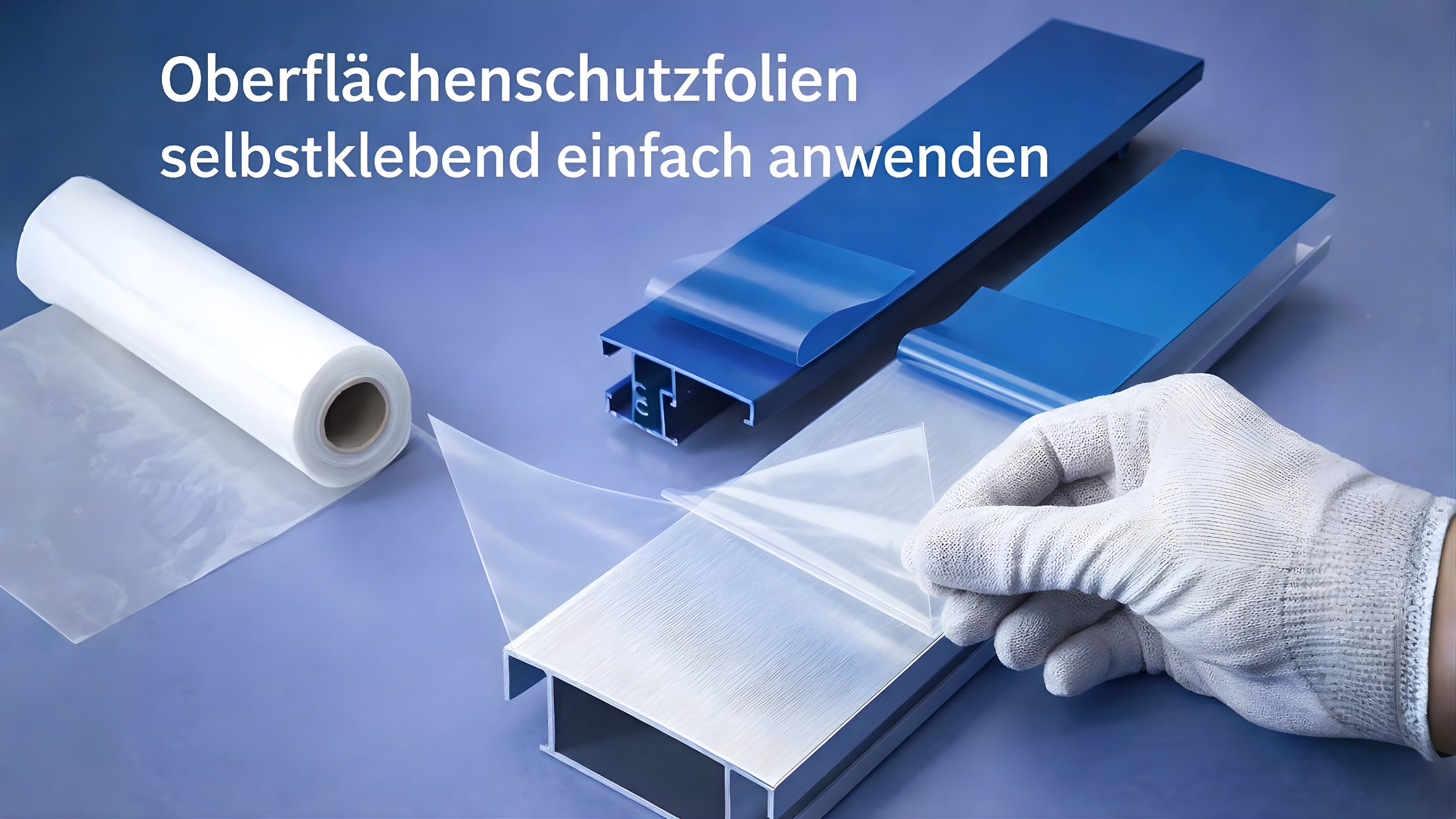 Oberflächenschutzfolien selbstklebend einfach anwenden