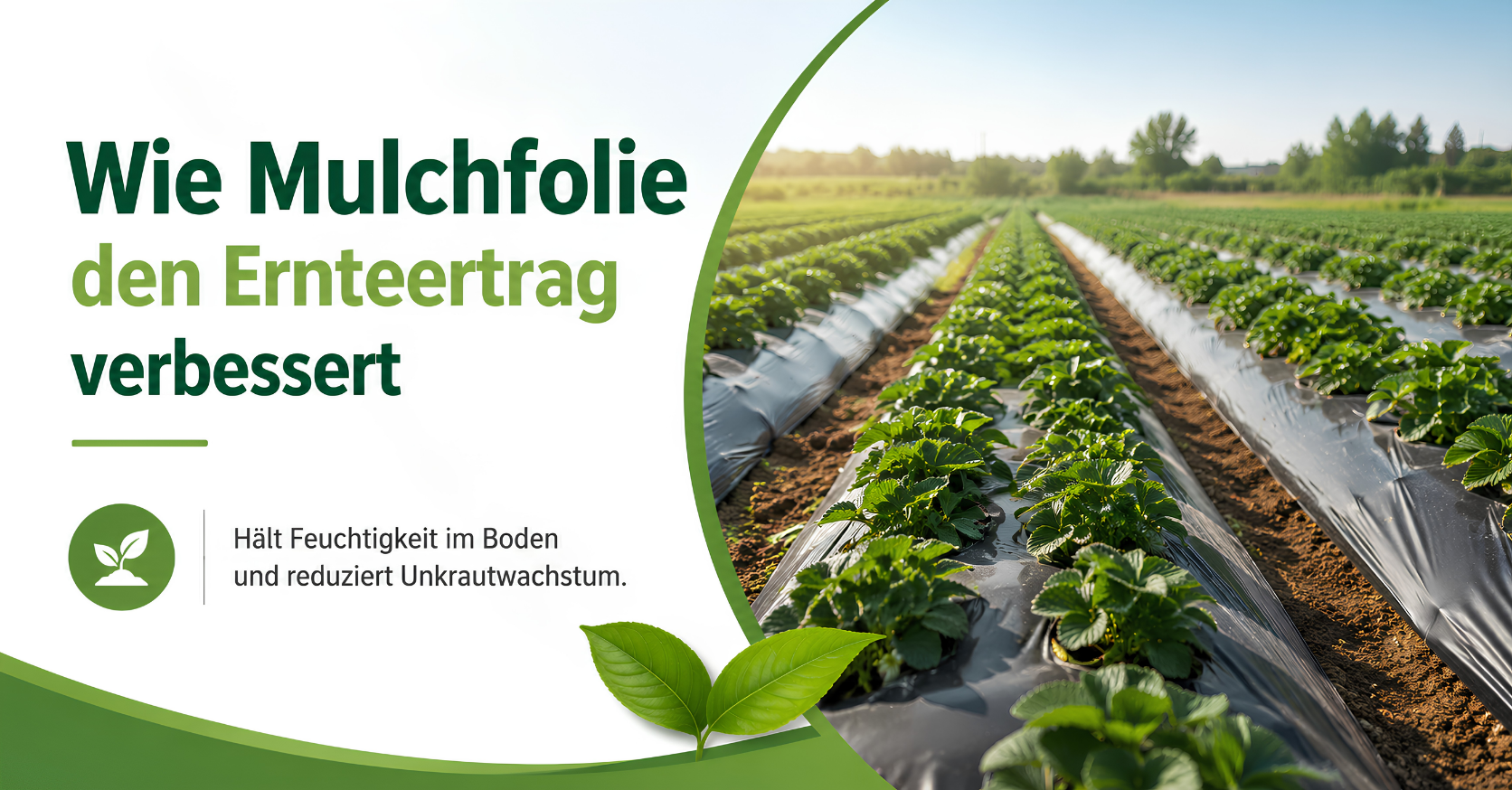 Wie Mulchfolie den Ernteertrag verbessert