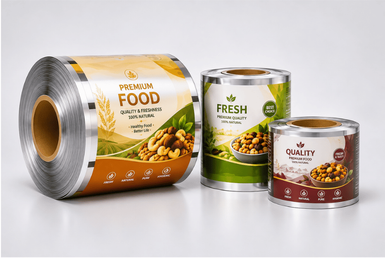 Rouleaux de polyester laminé imprimé pour emballages alimentaires