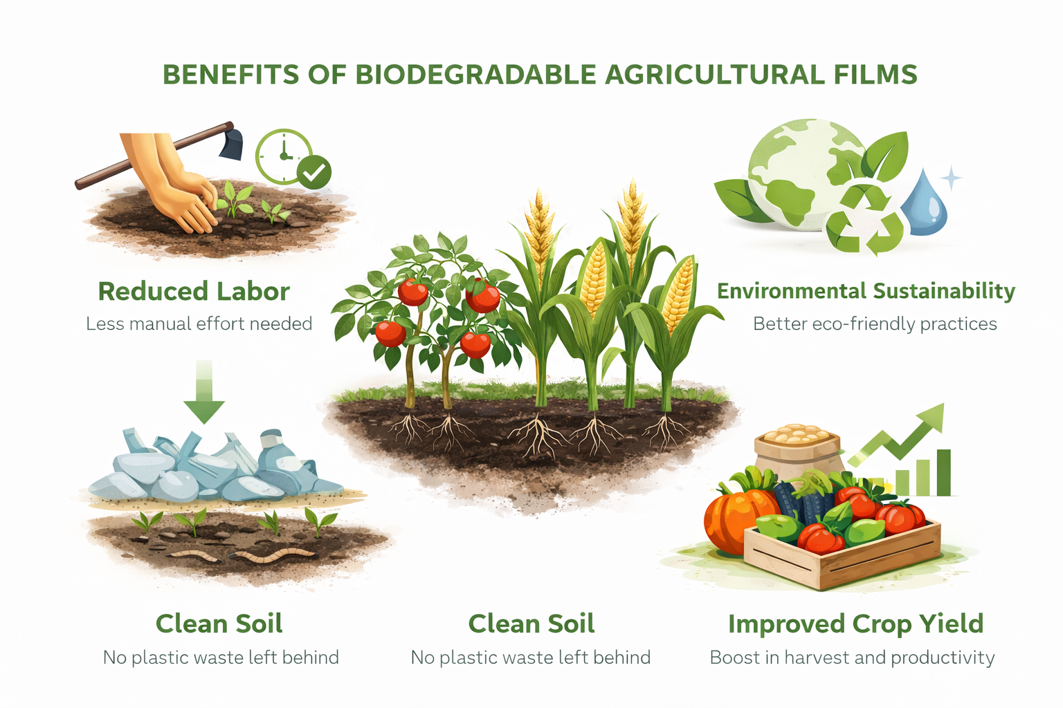 Benefits of Biodegradable Agricultural Films