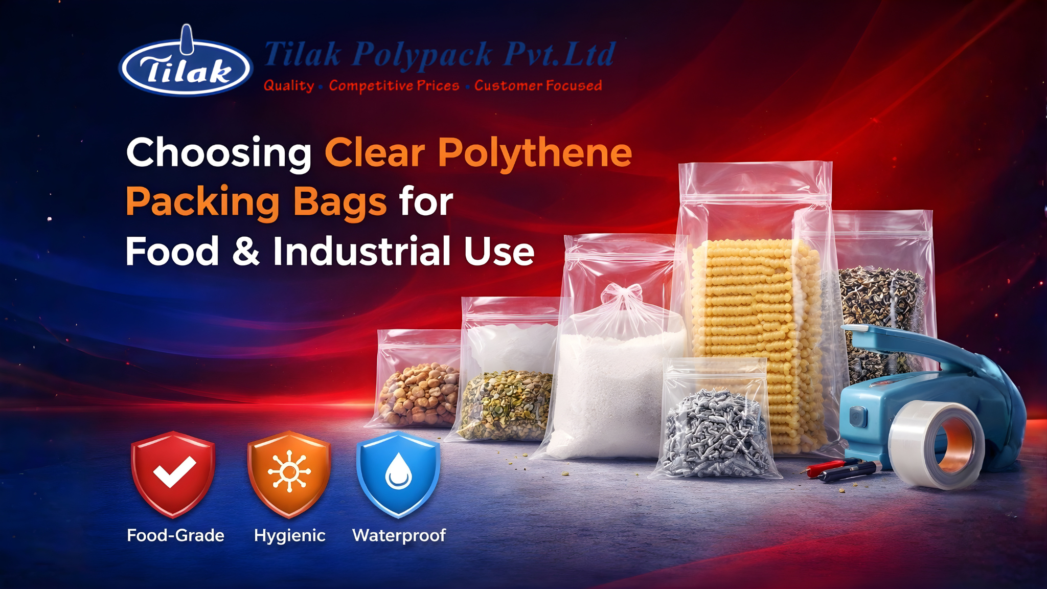 Choosing Clear Polythene Packing Bags for Food & Industrial Use
