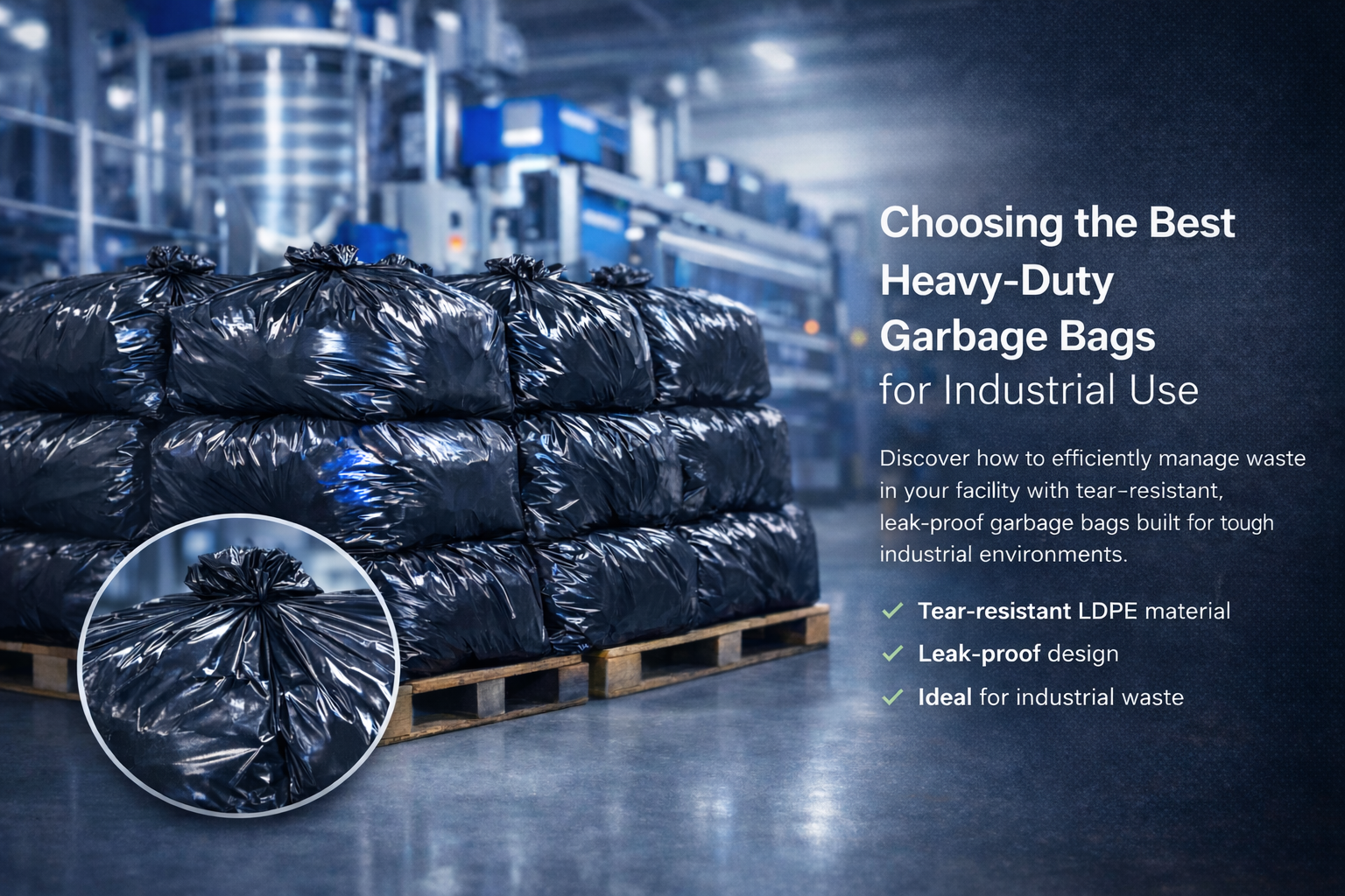 Industrial Garbage Bag Manufacturing Process and Material Guide